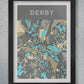 Derby street map poster