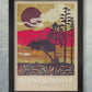 derwentwater lake district poster print retro style