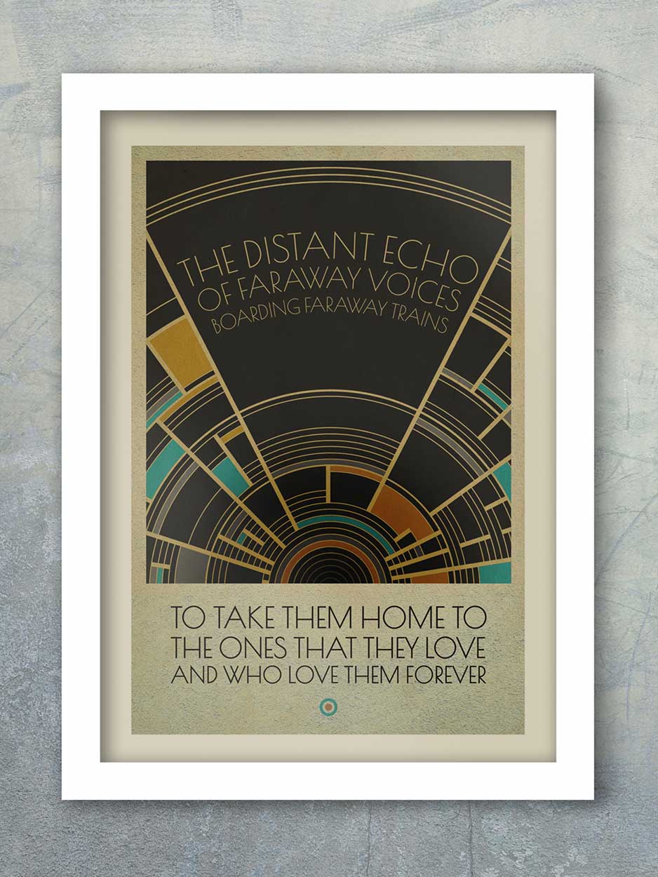 The Jam - Down In The Tube Station  quote music poster print