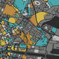 Street map style dublin poster