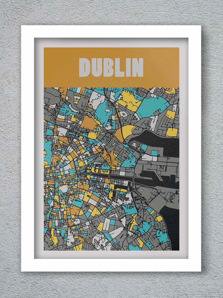 Dublin Street Art - abstract Poster print