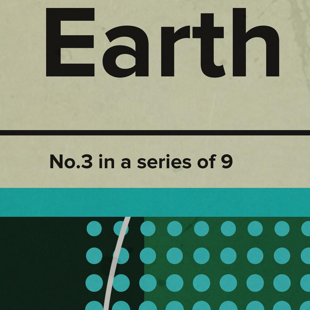 Earth - The Solar System Series Posters The Northern Line 