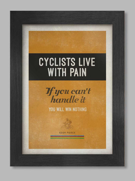 Eddie Merckx Quote A4 Cycling Poster Print Posters The Northern Line 