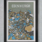 Edinburgh map poster