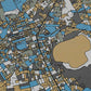 edinburgh coloured map poster