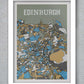 edinburgh street map print