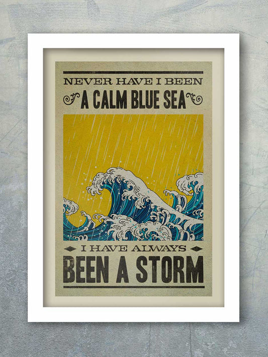 Fleetwood Mac Storms poster yellow