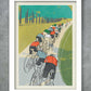 Cycling print illustration style