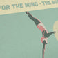 swimming dive poster. Wellness and mindfulness print.