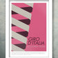 Giro d'Italia modernist and abstract style cycling poster