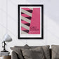 Italian cycling poster print. Abstract style poster for the giro ditalia