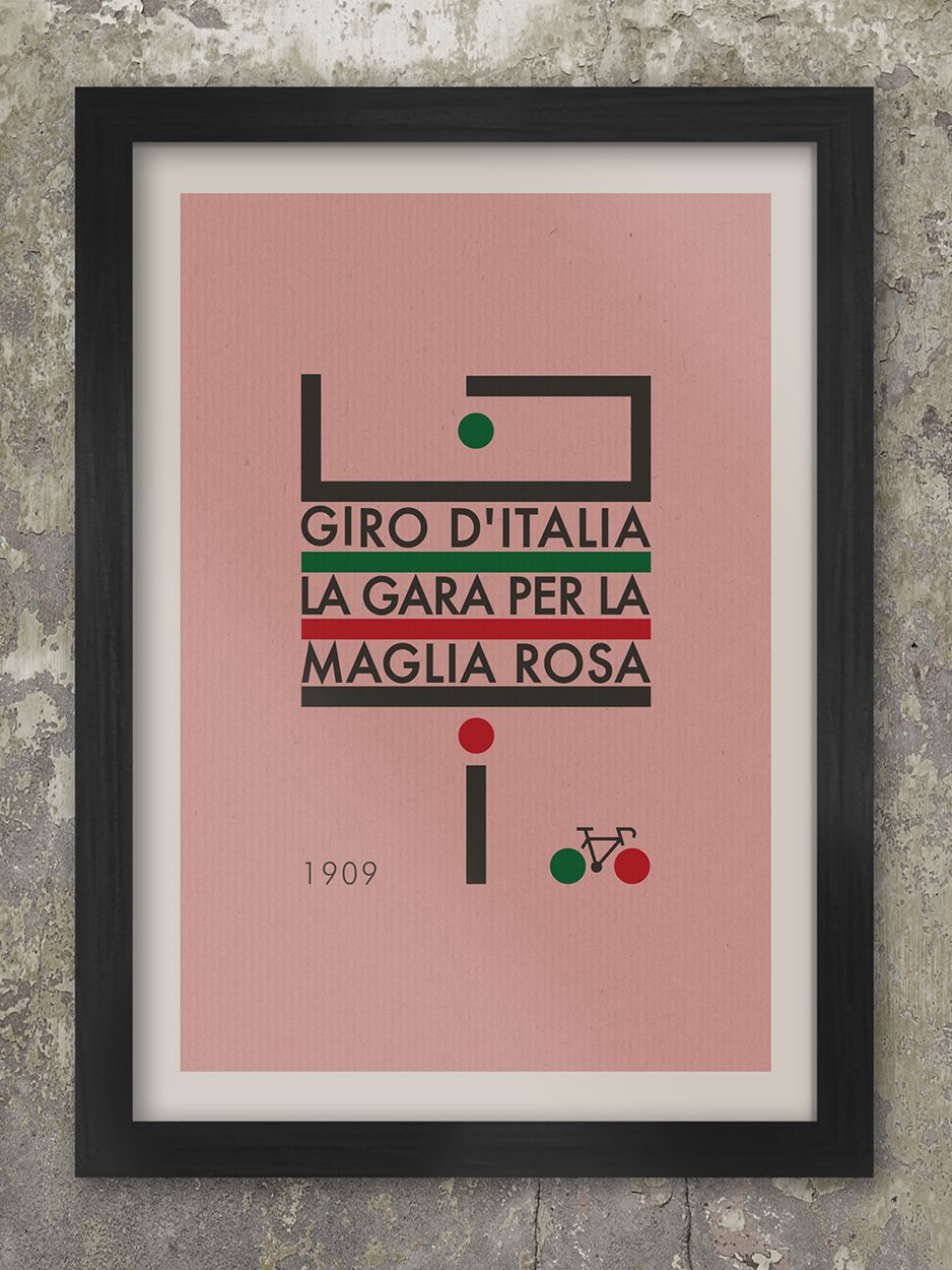 Giro d'Italia Futurismo Retro Cycling Poster Posters The Northern Line 