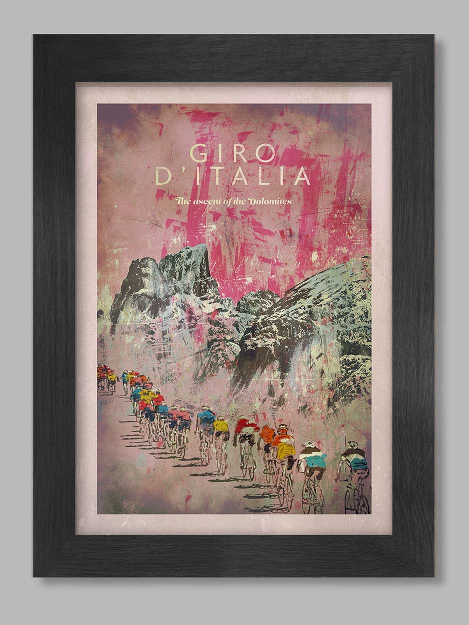 Giro Dolomites A4 Poster