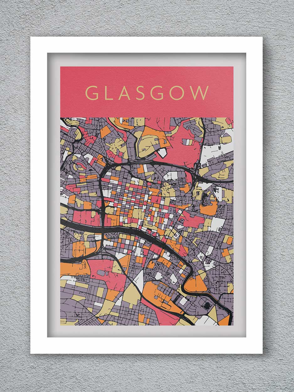 Glasgow Street Art - Abstract Poster print