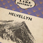 helvellyn lake district book jacket retro style print