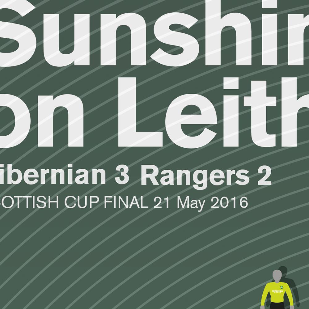 Hibernian - Scottish Cup 2016 Poster print