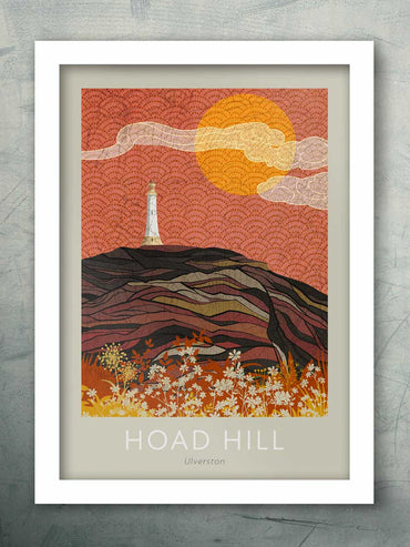 Hoad Monument poster print Ulverston Cumbria