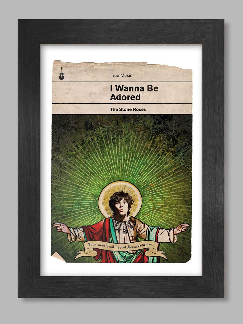 I Wanna be Adored - Stone Roses A4 Poster Print Posters The Northern Line 