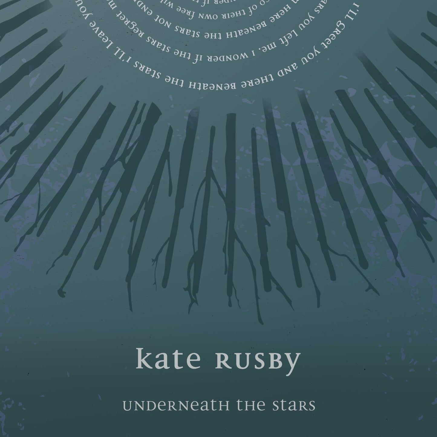 Kate Rusby - Underneath the Stars (Stone Blue) Poster print Posters The Northern Line 