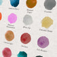Lake District Colourways. Colours of the Lake District. Colour palette poster of The Lake District