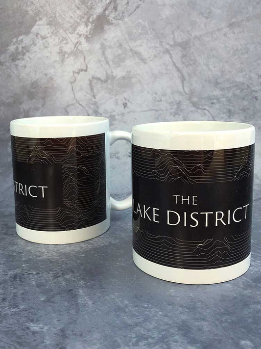 Lake District Contours Mug Designed by The Northern Line Kitchen and Dining TNL 