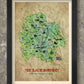 Lake District illustrated Map for St.Mary's Hospice