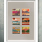 Lake District lakes poster