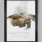 Langdale Pikes Lake District poster print