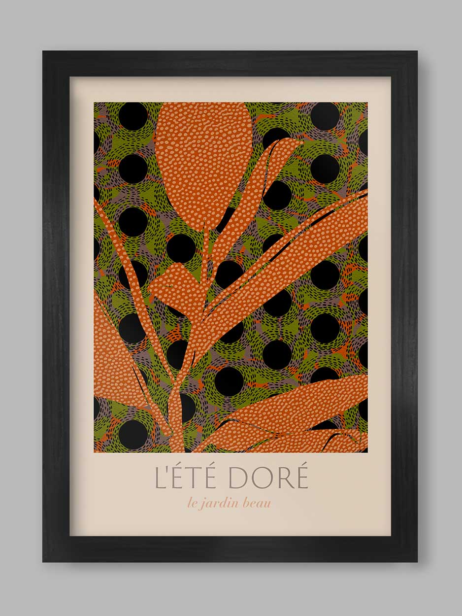 Botanical Poster  L'Été Doré - Botanical Print