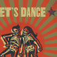 Let's dance david bowie music poster print detail image