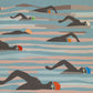 open water swimming poster print