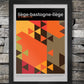 Liège-Bastogne-Liège Cycling Poster Print - geometric. Reflecting the changes of terrain and the sharp inclines that make it one of the most demanding one day races in the world. 'La Doyenne' always requires a 'toughie' to win it and previous winners include Kubler, Van Looy, Merckx, DeVlaeminck, Kelly and Valverde.