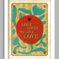 James Joyce Love Loves To Love Love poster print. Ulysses