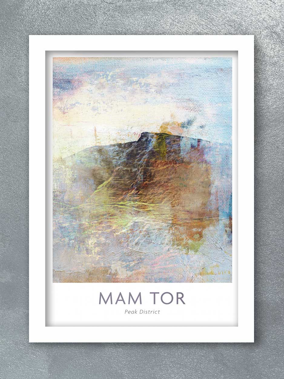 Peak District print featuring Mam Tor