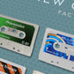 New Order Music poster featuring cassette tapes of their Factory Records releases.