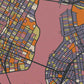 New york map print