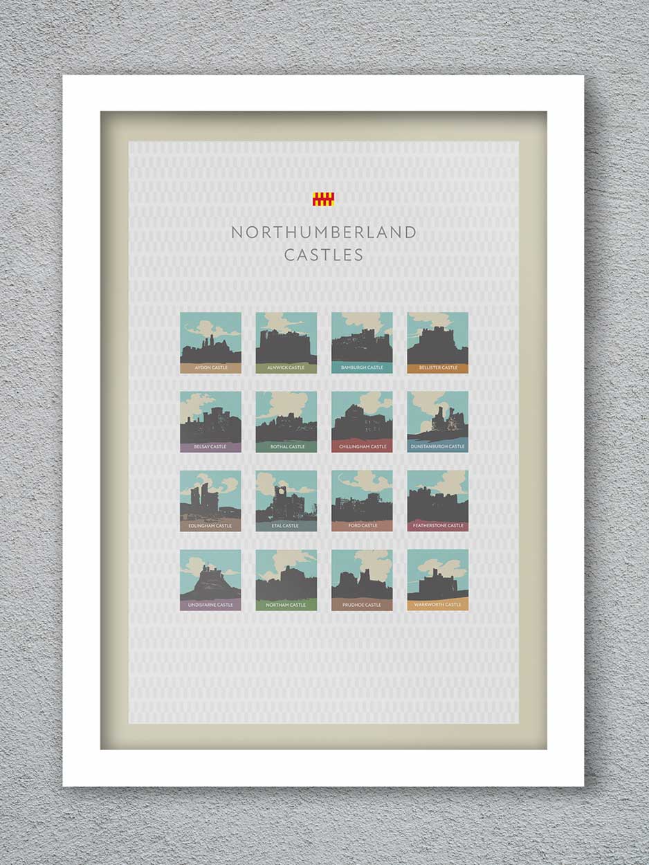 Castles of Northumberland poster