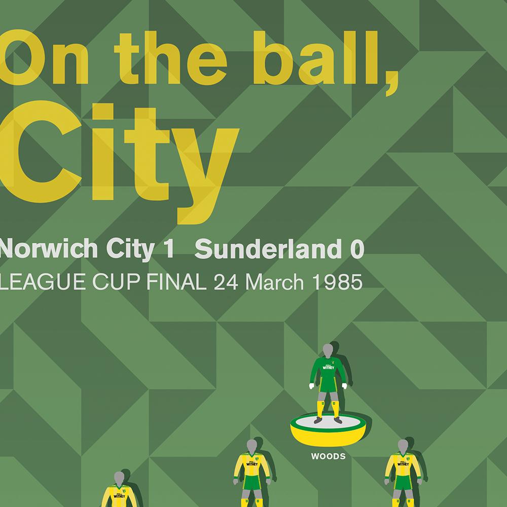 Norwich City 85 - Football Poster Print