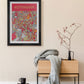 Nottingham street map style poster print