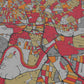 street map style poster of nottingham