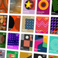Number Ones of the Nineties - Music Poster Print. Modernist style abstract poster of No.1 UK hits 