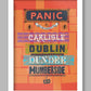 Panic Music print featuring lines from The Smiths single of 1986