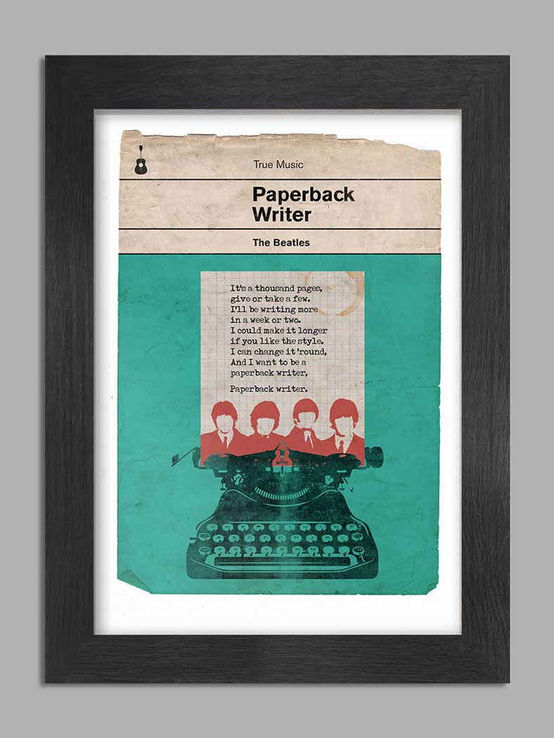 a4 paperback writer poster