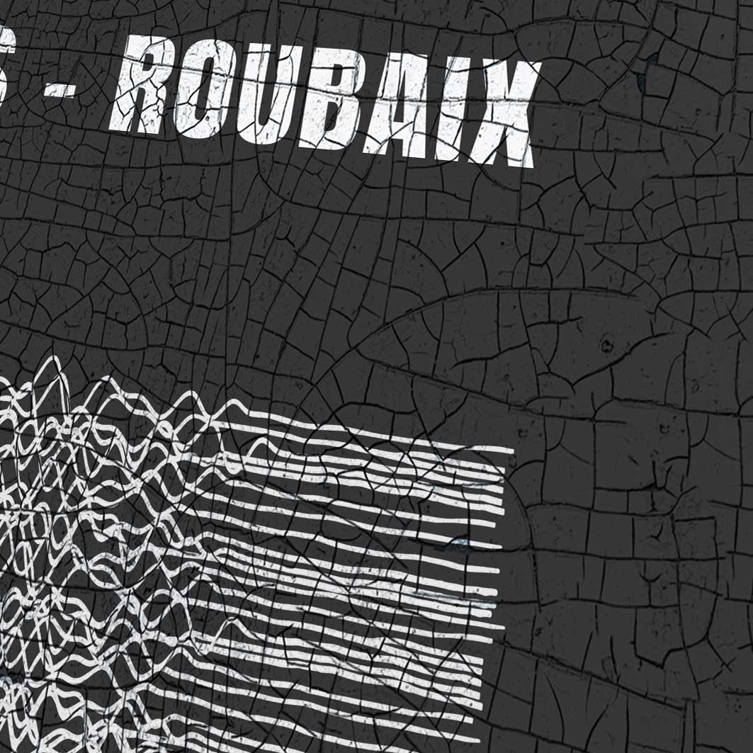paris roubaix hell of the north joy division style poster print