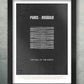 Paris roubaix unknown pleasures style poster