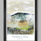 Pendle Hill poster print