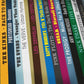 Record Collection - Music Poster. Based on vinyl album cover spines and includes The Beatles, Queen and many more.