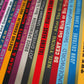 Record Collection - Music Poster. Based on vinyl album cover spines and includes The Beatles, Queen and many more.