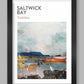 Saltwick Bay Coastal Abstract -  Poster Print