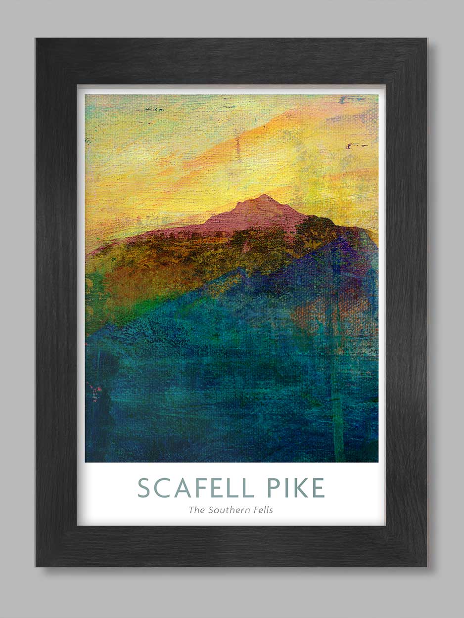 scafell pike A4 poster 